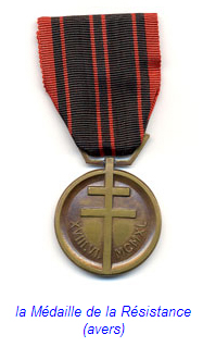 Médaille résistance Française