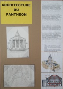 Panneau architecture Panthéon